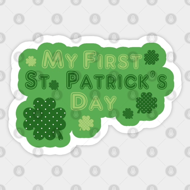 My First St. Patrick's Day Sticker by PeppermintClover